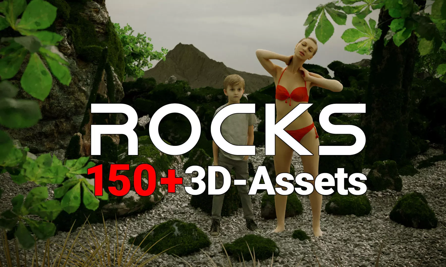 Environment Pack Ultimate Rocks Stones Pebbles 3D Model Collection_0