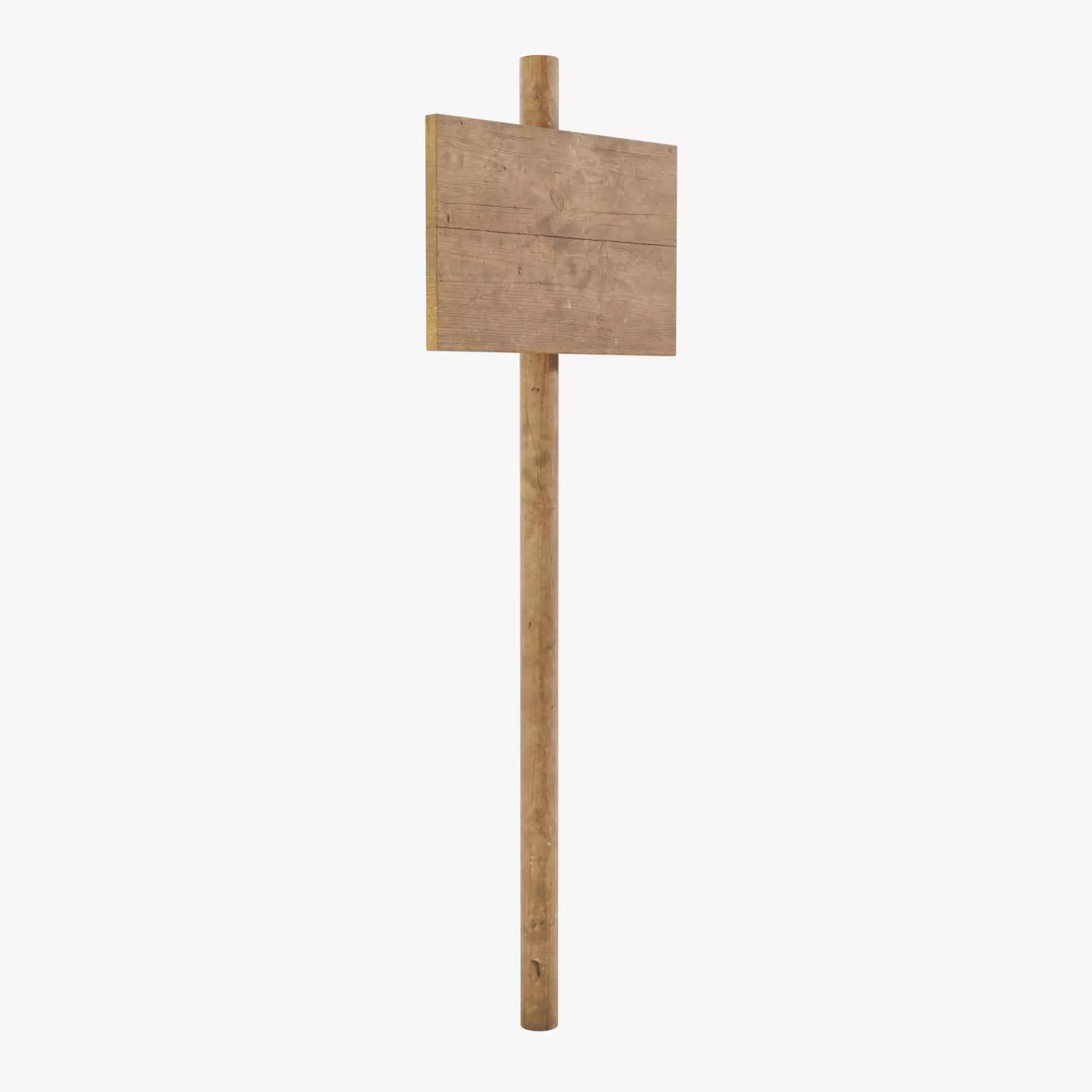Simple Wooden Sign Free 3D model