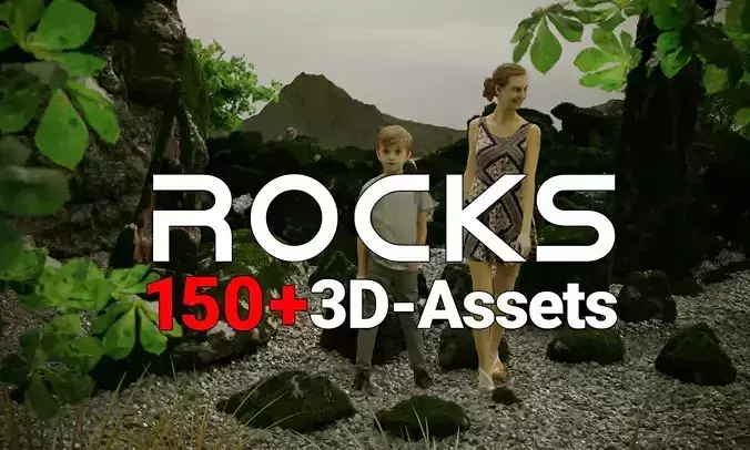 Ultimate Massive Sharp Rocks Scan Set 3D Model Collection