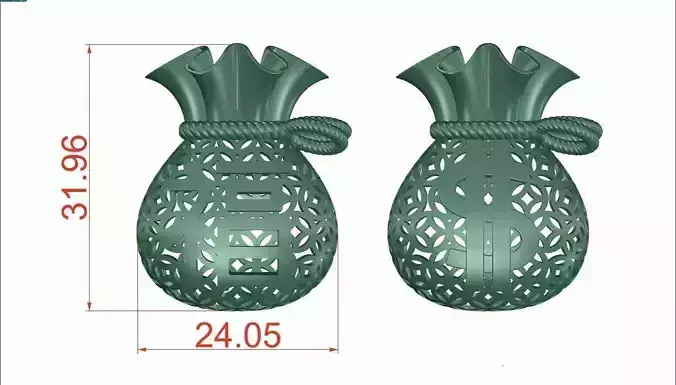 pendant Wallet 3D print model