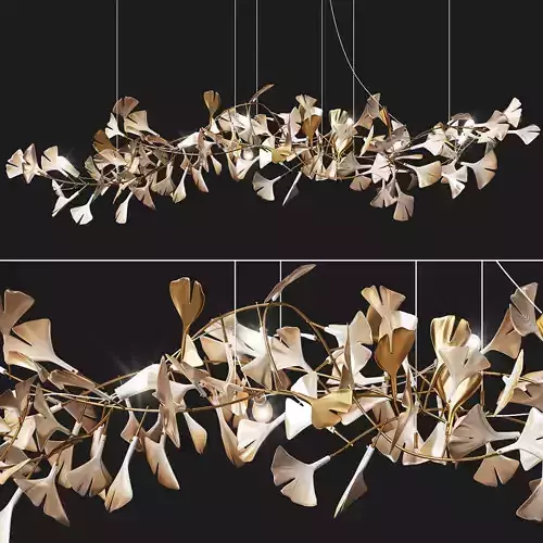 Porcelain Chandelier Ginkgo Bespoke
