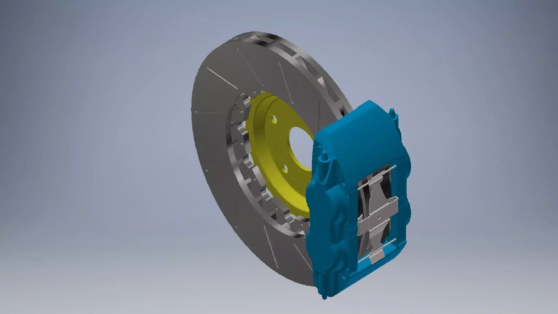 Car Brake Discs Front 3d 3D model_0