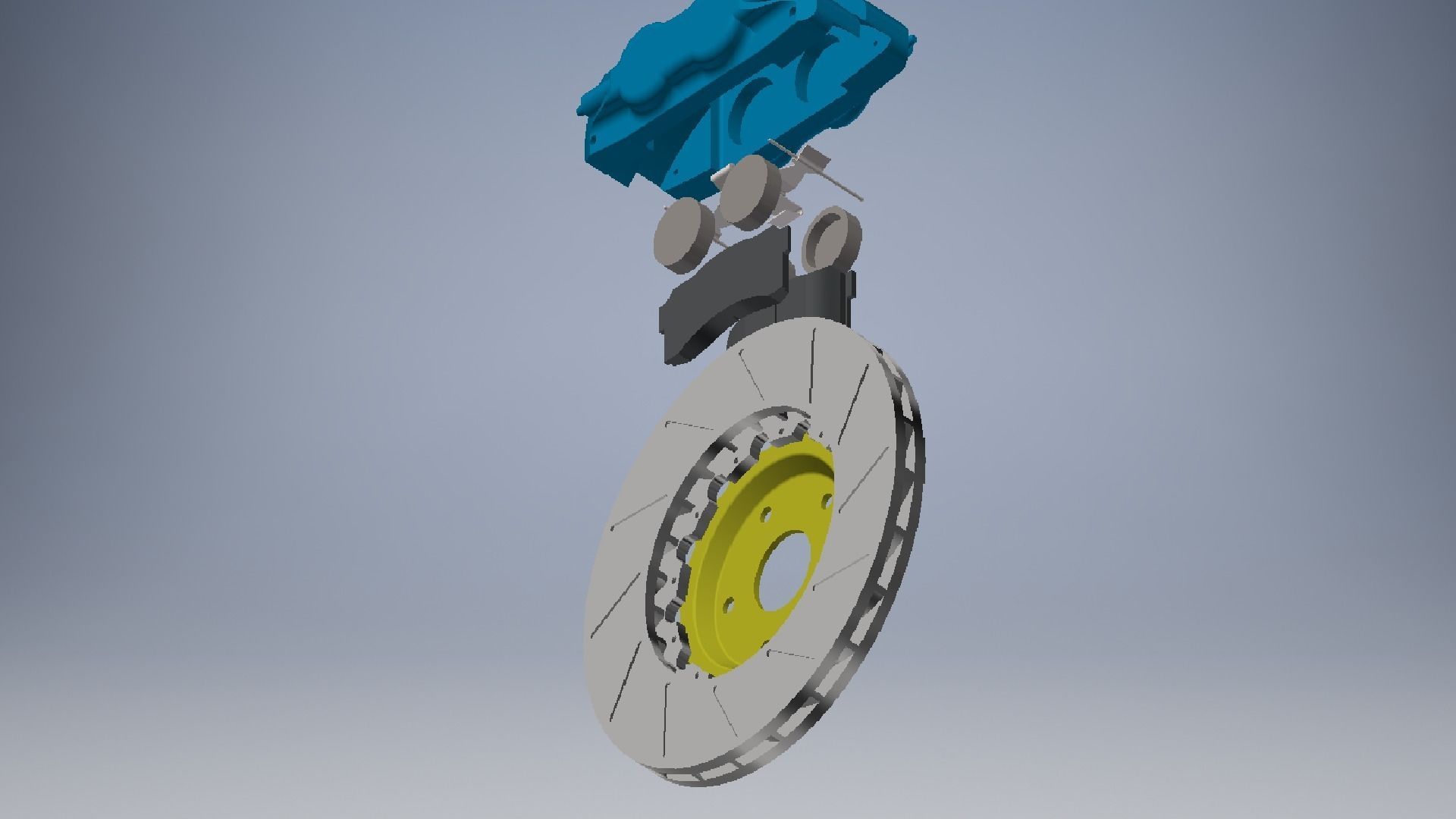 Car Brake Discs Front 3d 3D model_7