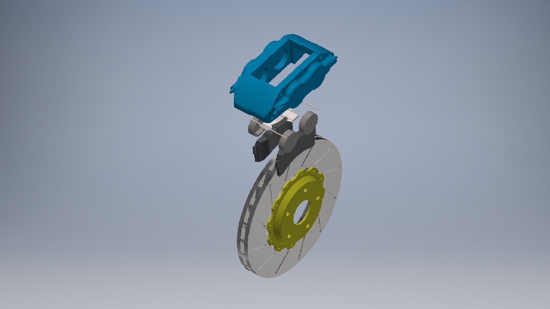 Car Brake Discs Front 3d 3D model_6