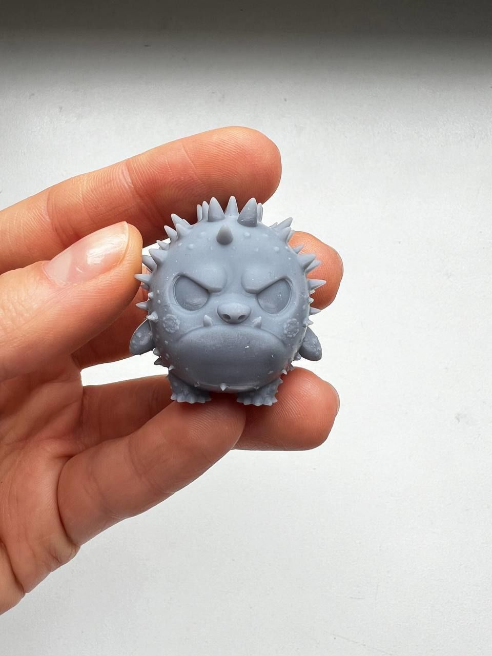 Grumpy Hedgehog aka Spikie 3D print model_3