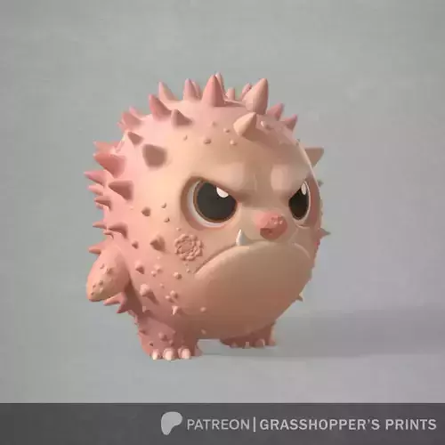 Grumpy Hedgehog aka Spikie 3D print model