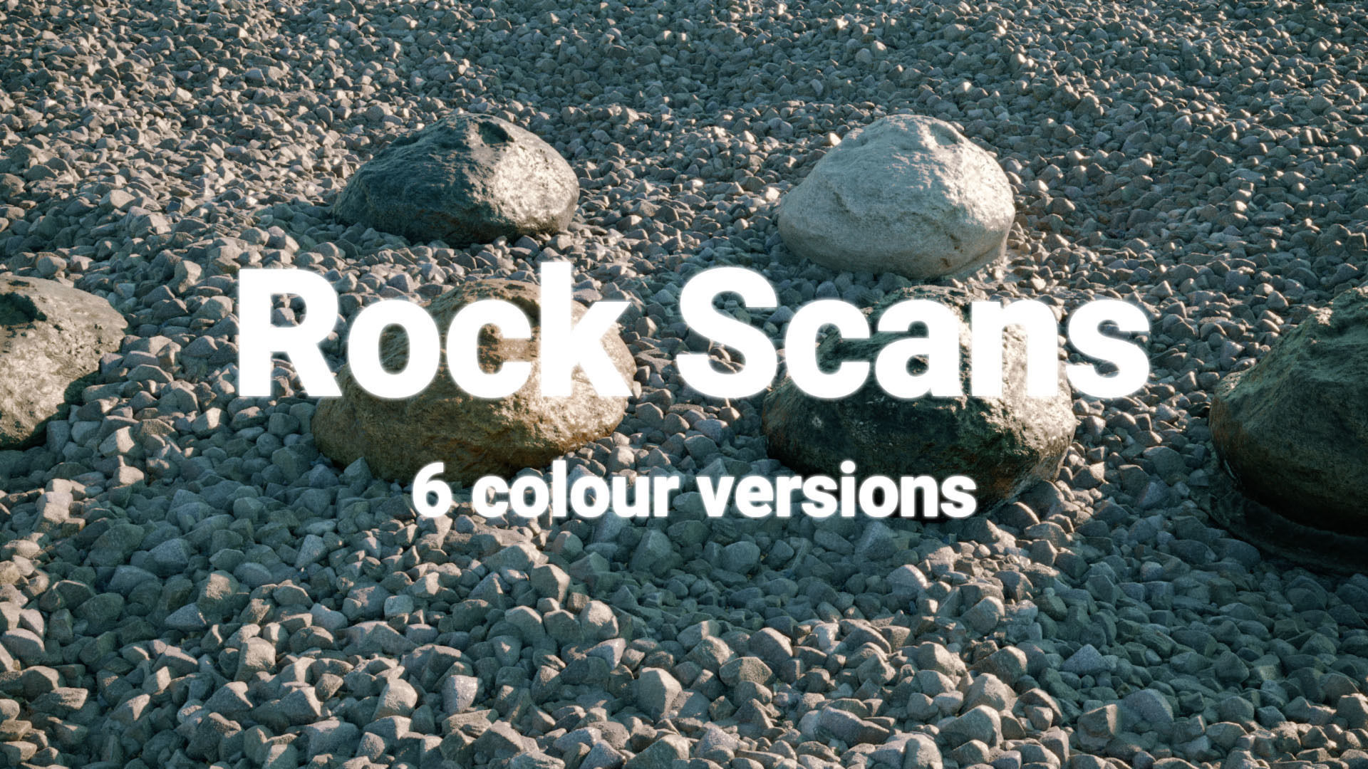 Massive Pebble and Boulder and Sharp Rock Set 3D Model Collection_11