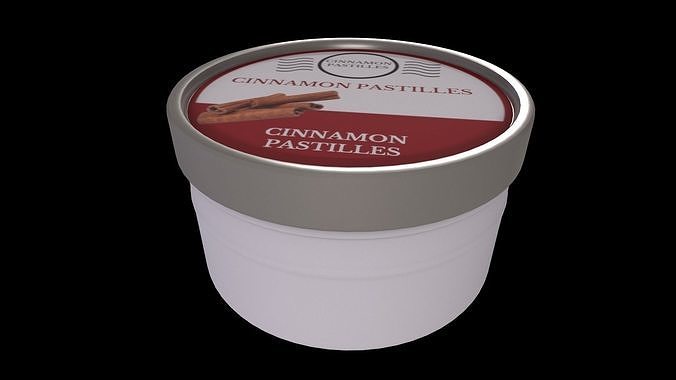 Pastilles and chewing gum-Cinnamon Pastilles-GAME READY PBR Low-poly 3D model