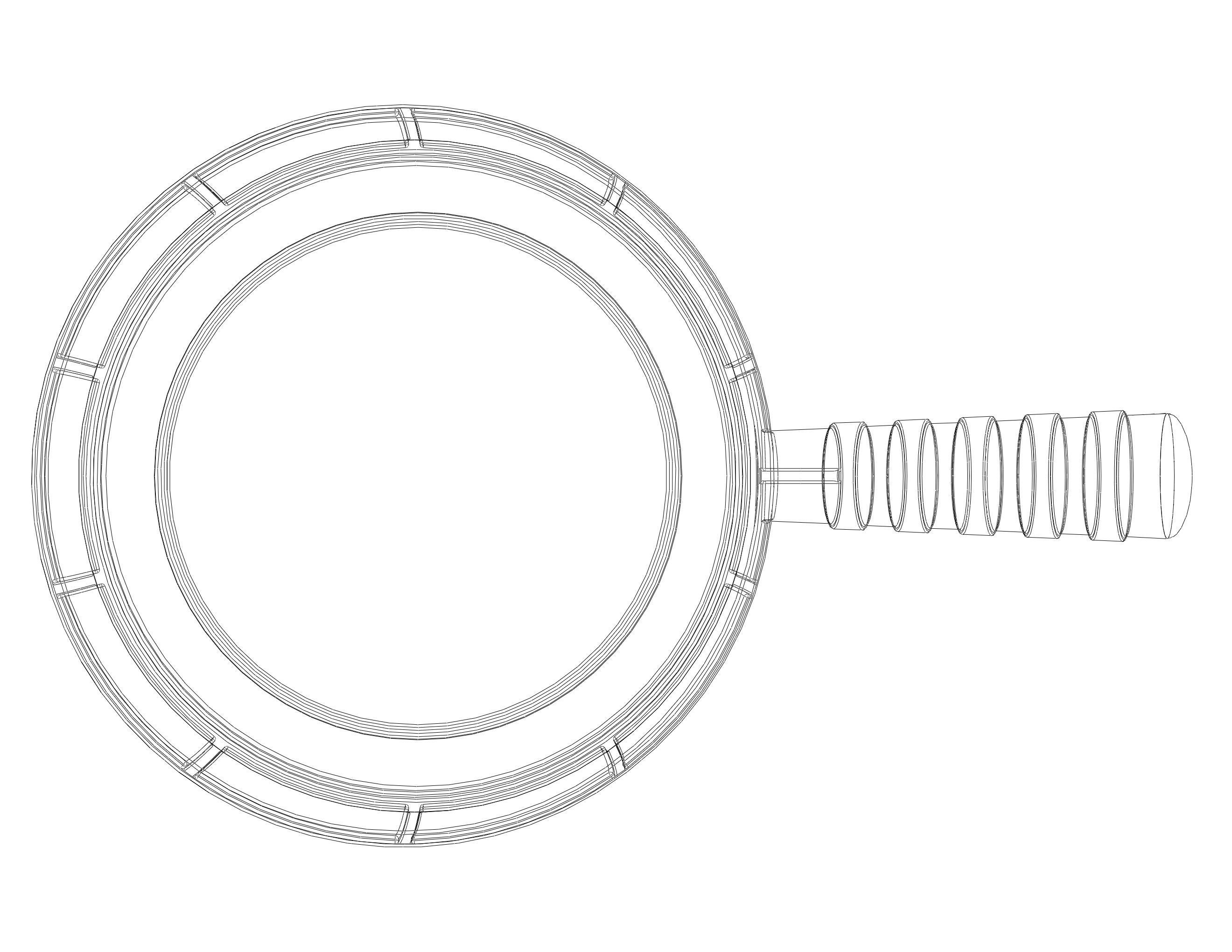 Plastic Round Dipper 1L 3D print model_16
