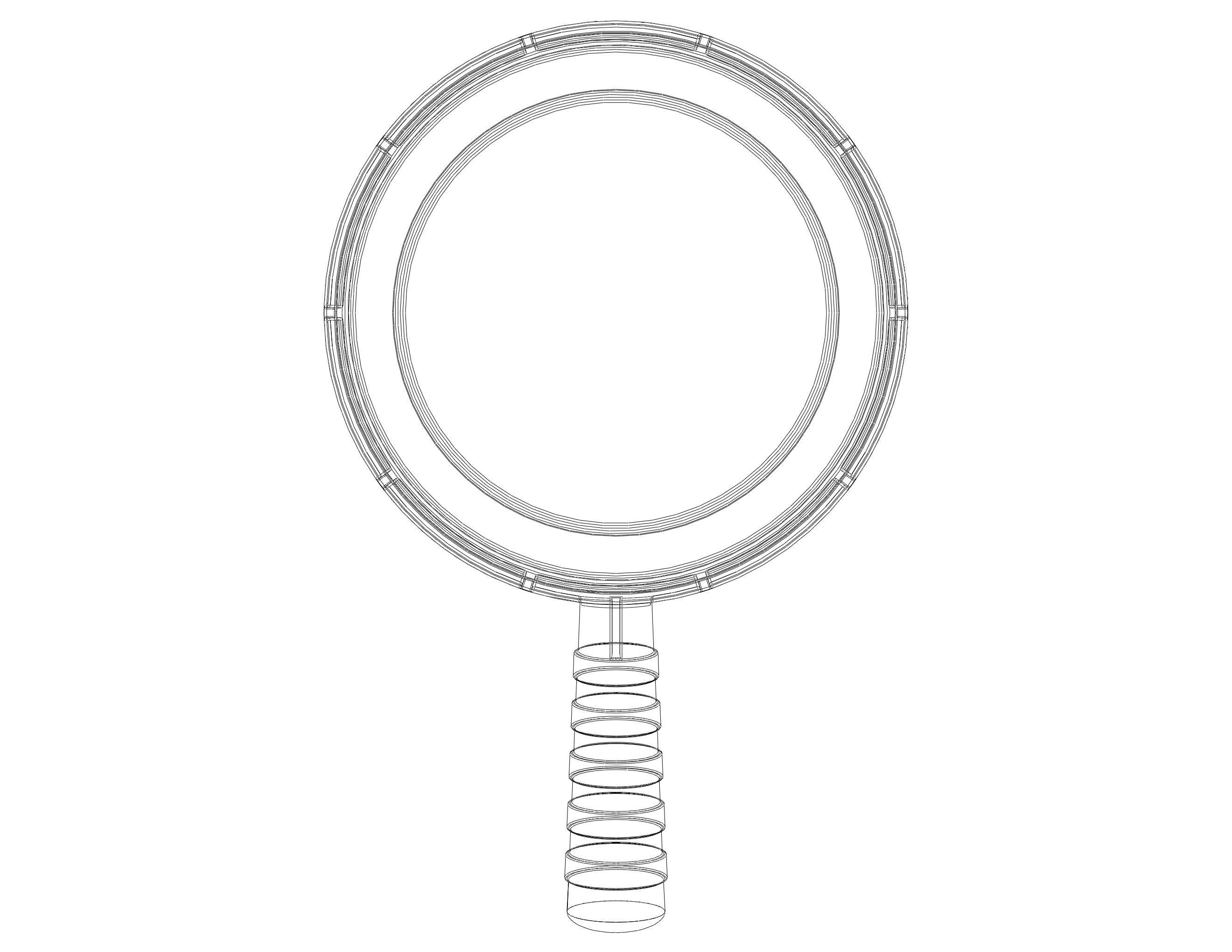 Plastic Round Dipper 1L 3D print model_40