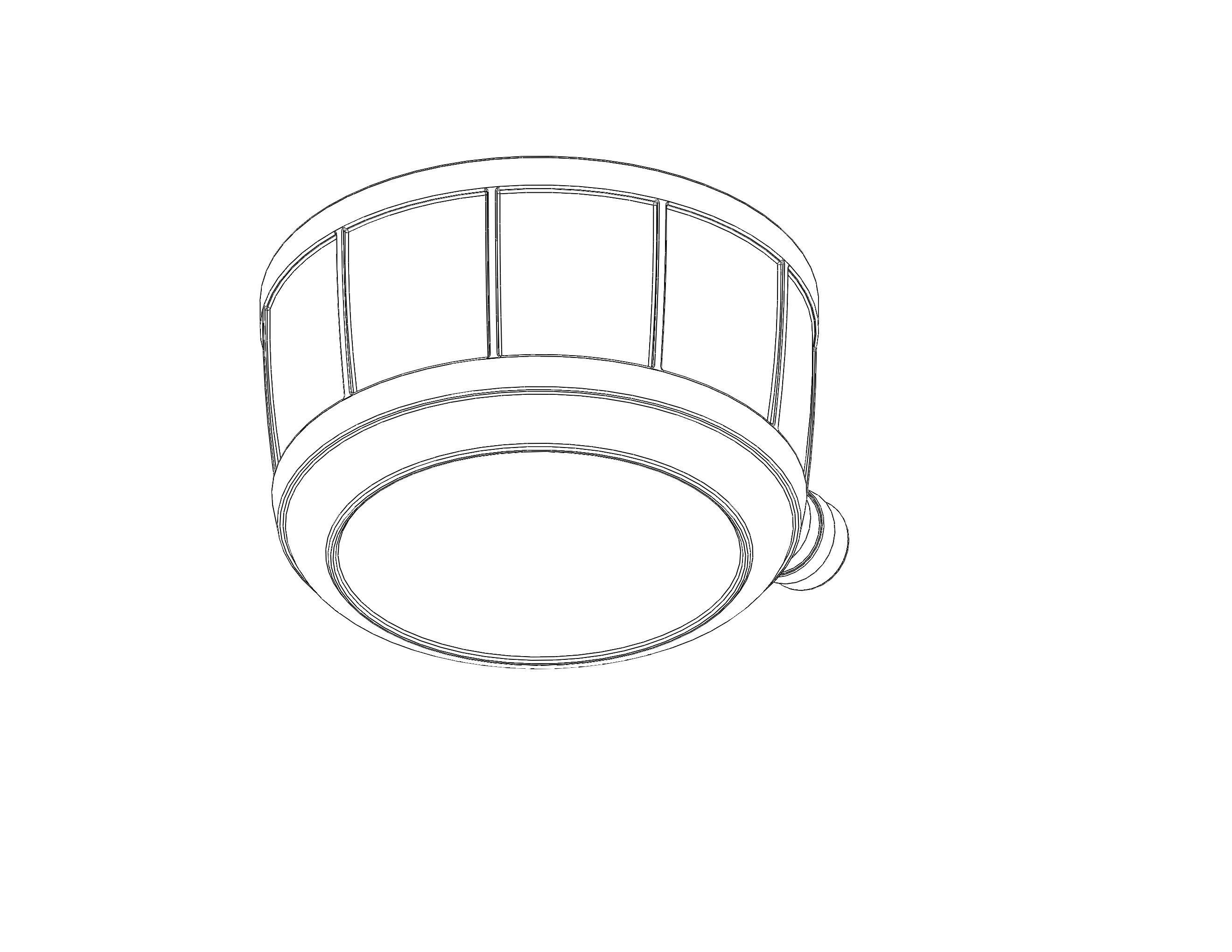 Plastic Round Dipper 1L 3D print model_34