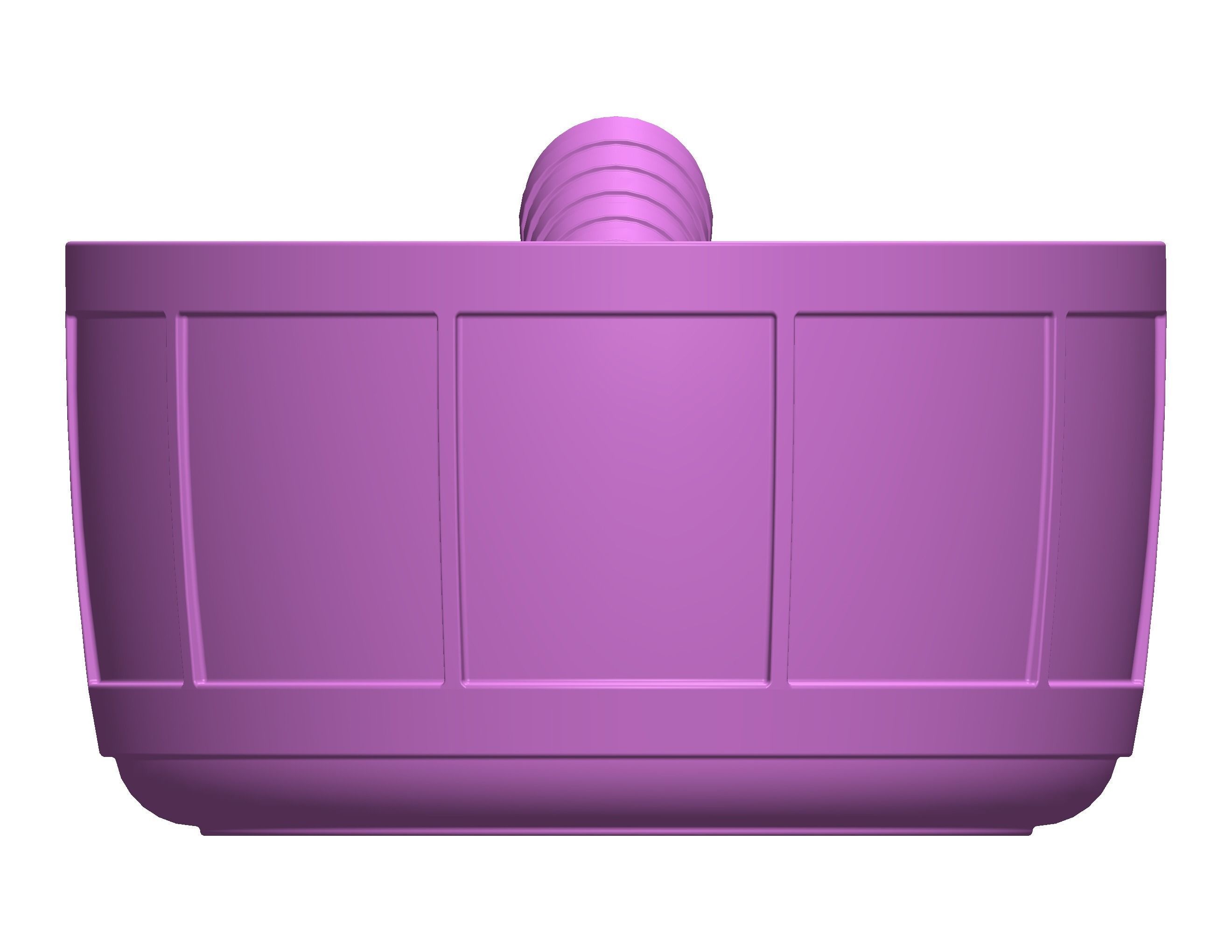 Plastic Round Dipper 1L 3D print model_33