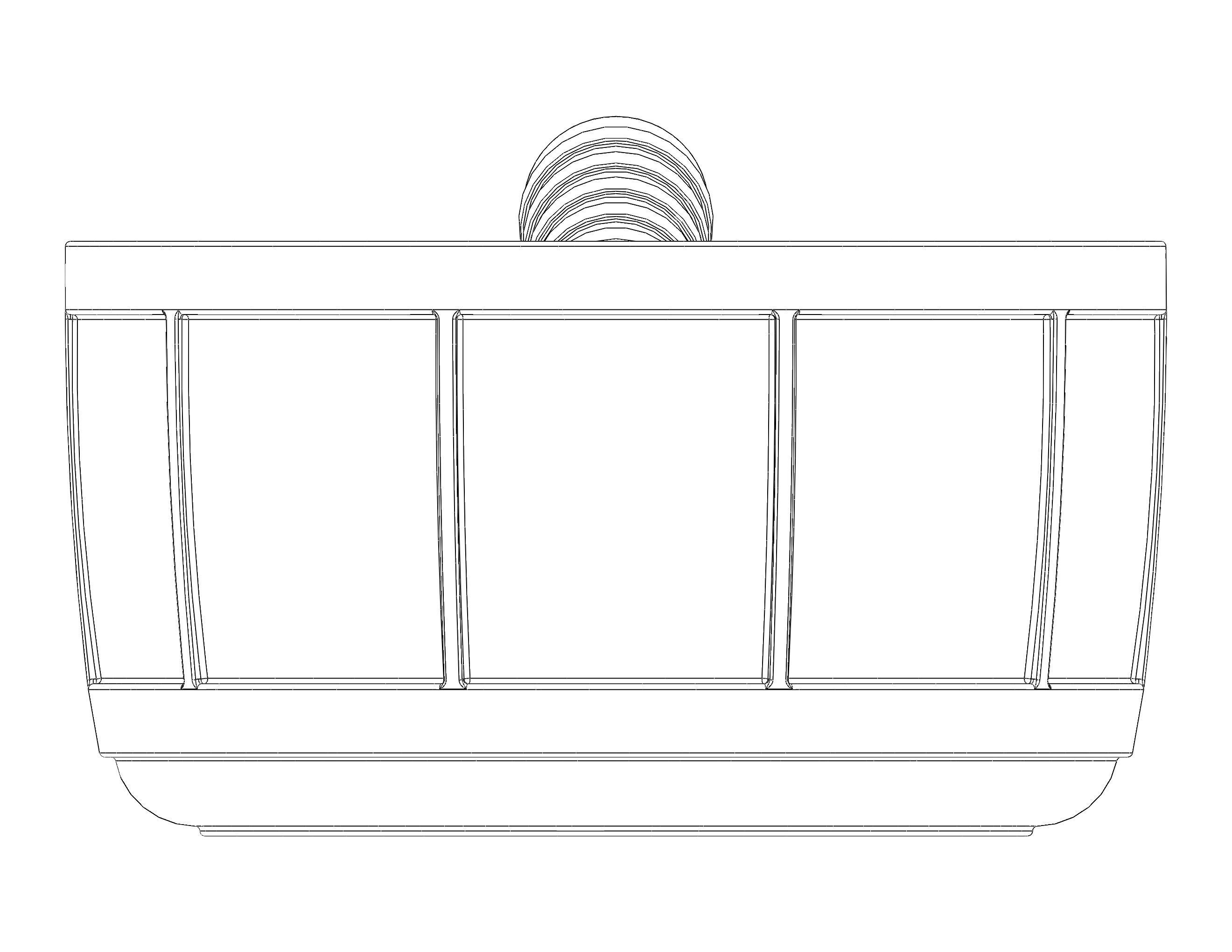 Plastic Round Dipper 1L 3D print model_30