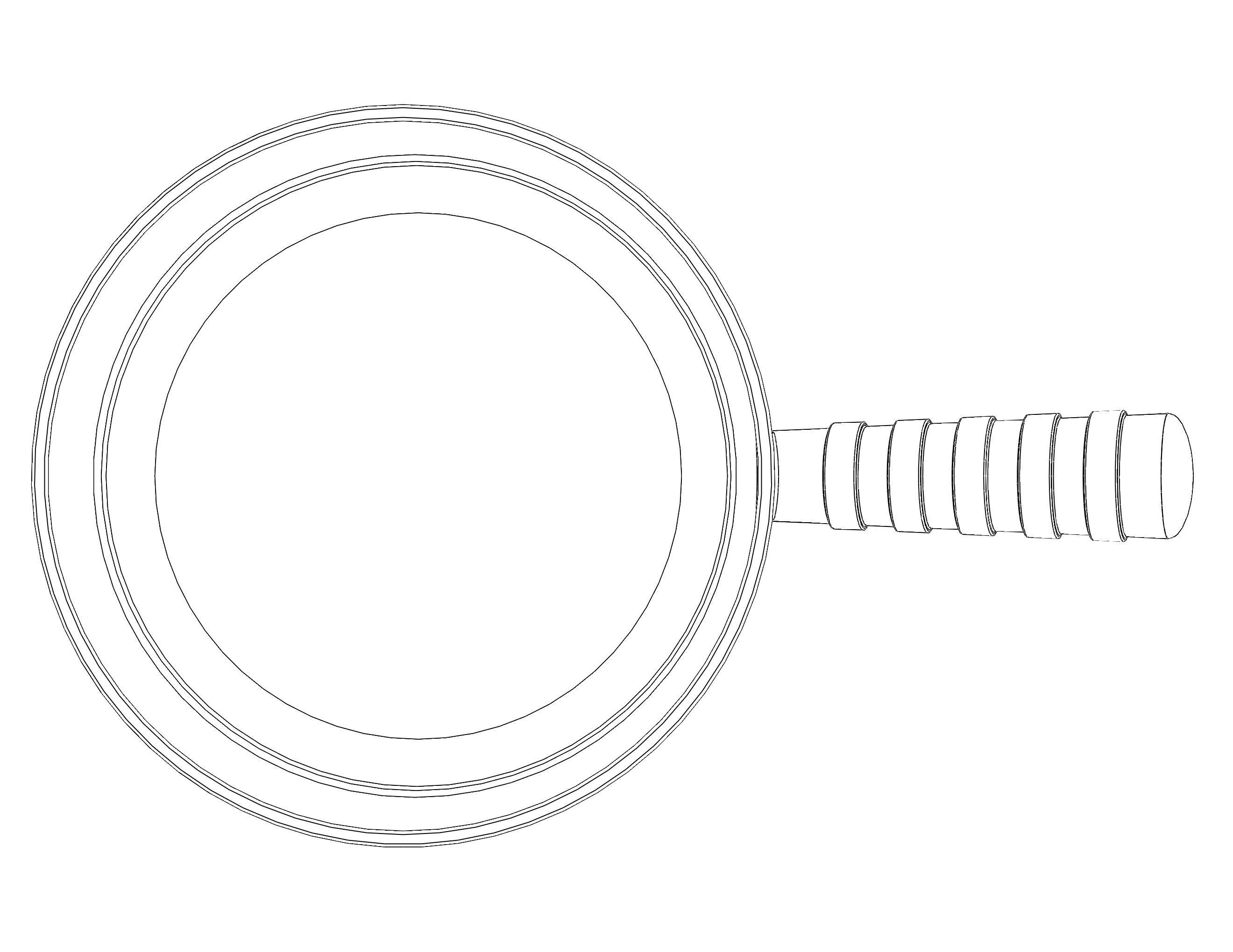 Plastic Round Dipper 1L 3D print model_14