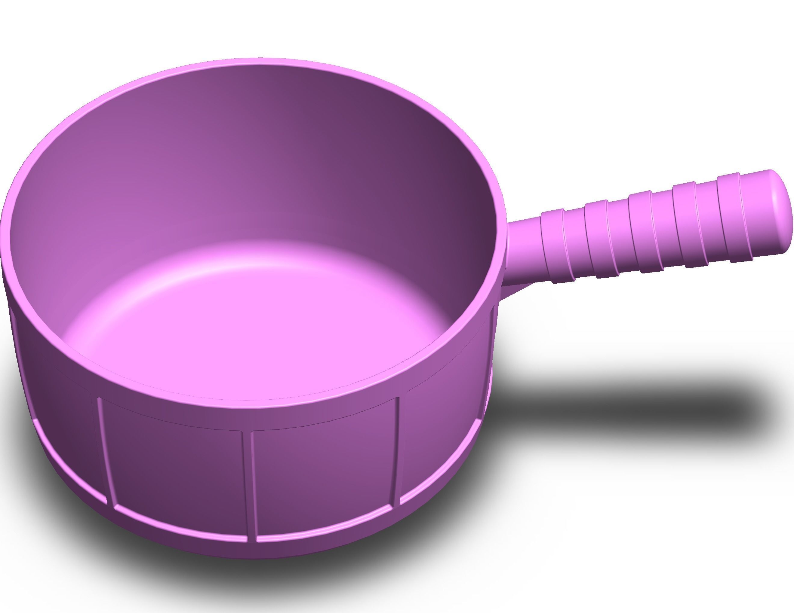 Plastic Round Dipper 1L 3D print model_21