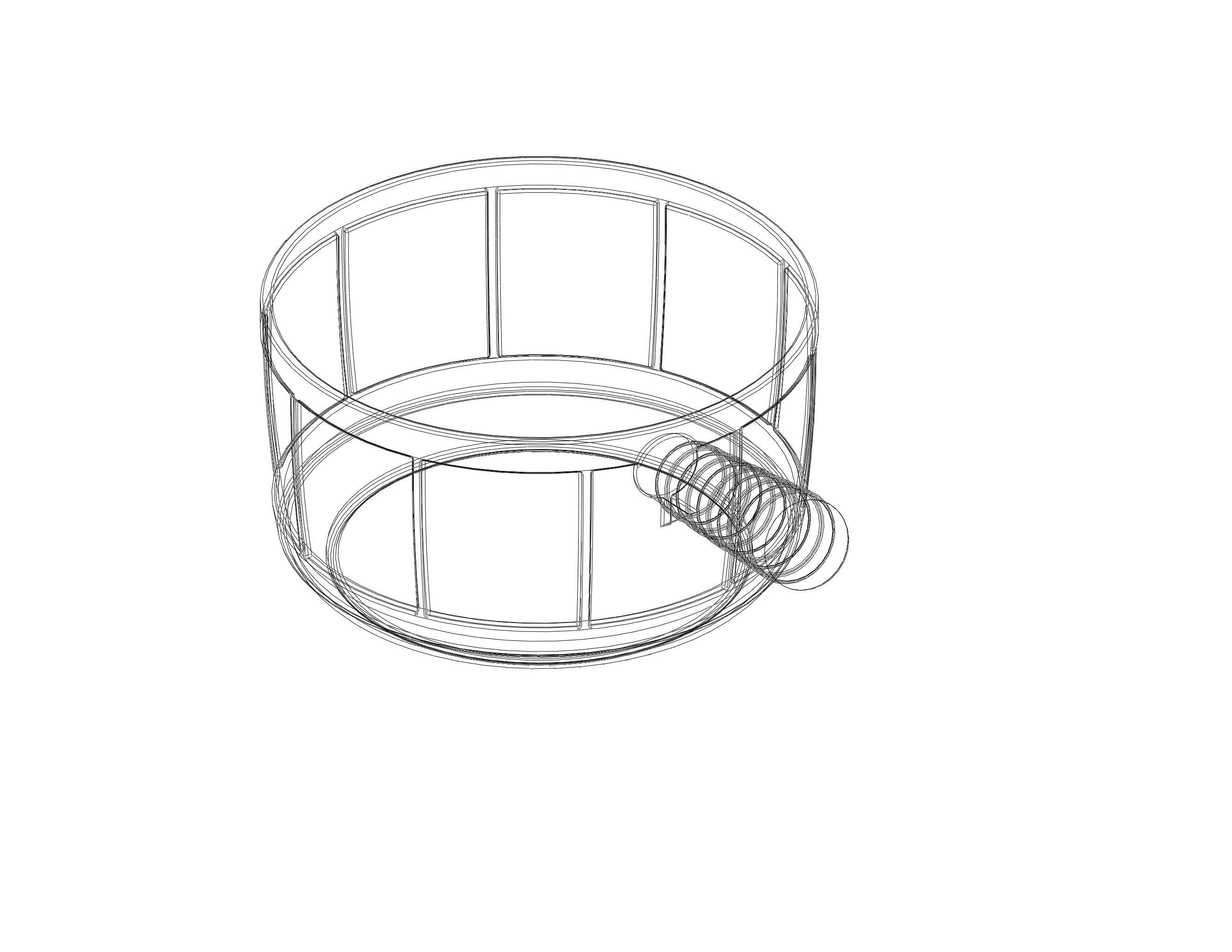 Plastic Round Dipper 1L 3D print model_36
