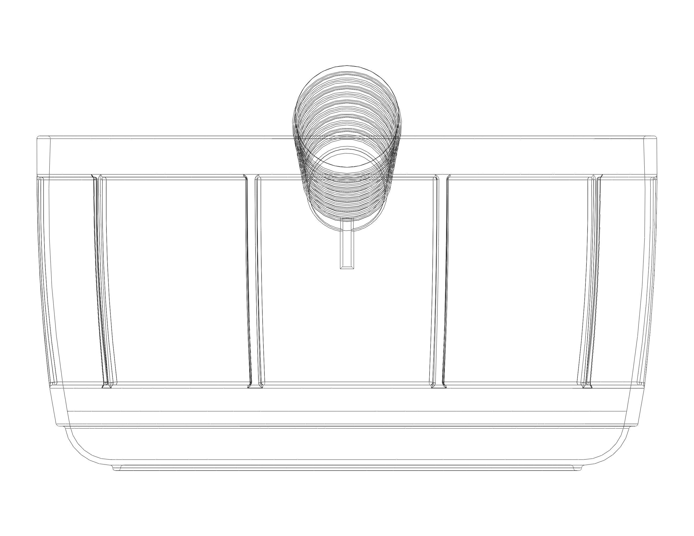 Plastic Round Dipper 1L 3D print model_32