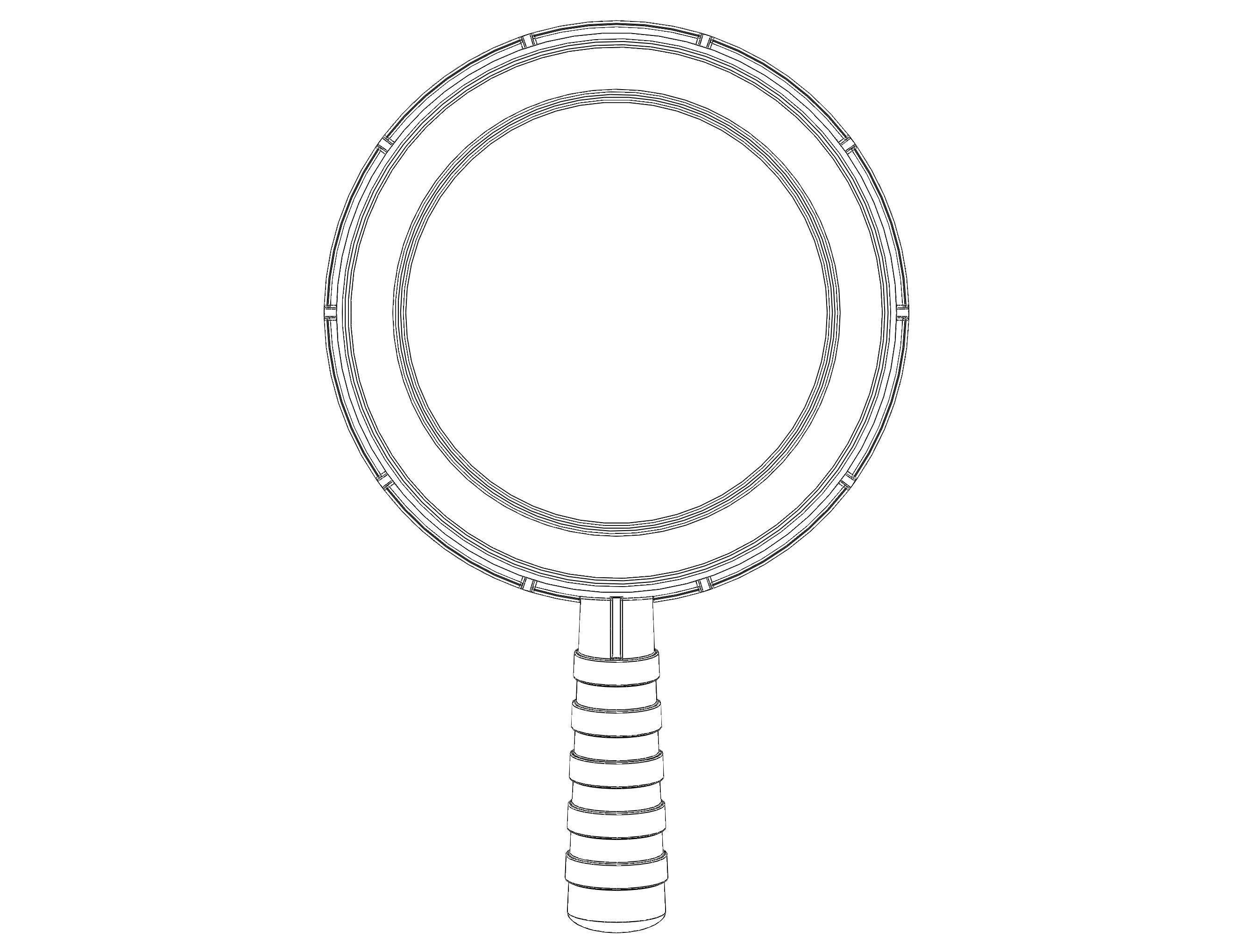 Plastic Round Dipper 1L 3D print model_38