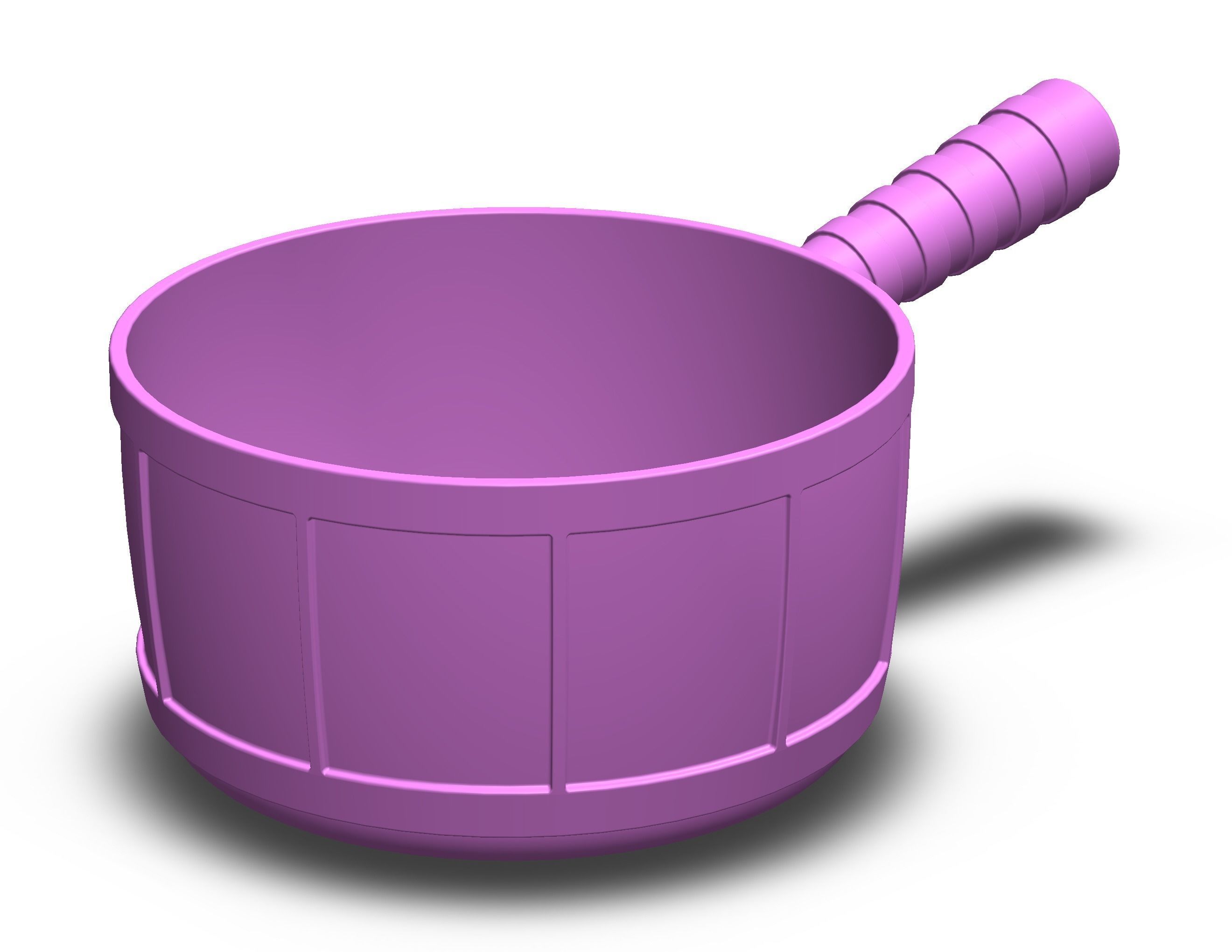 Plastic Round Dipper 1L 3D print model_29