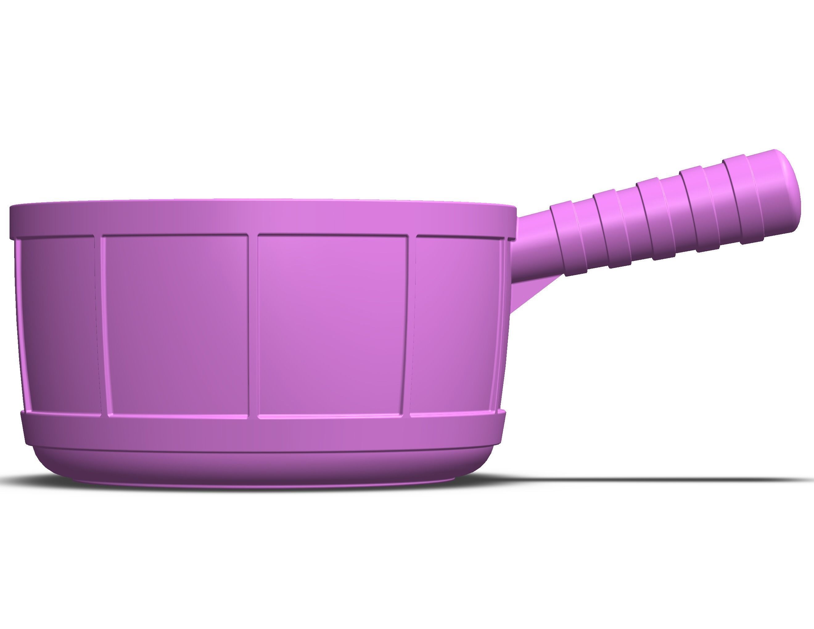 Plastic Round Dipper 1L 3D print model_25