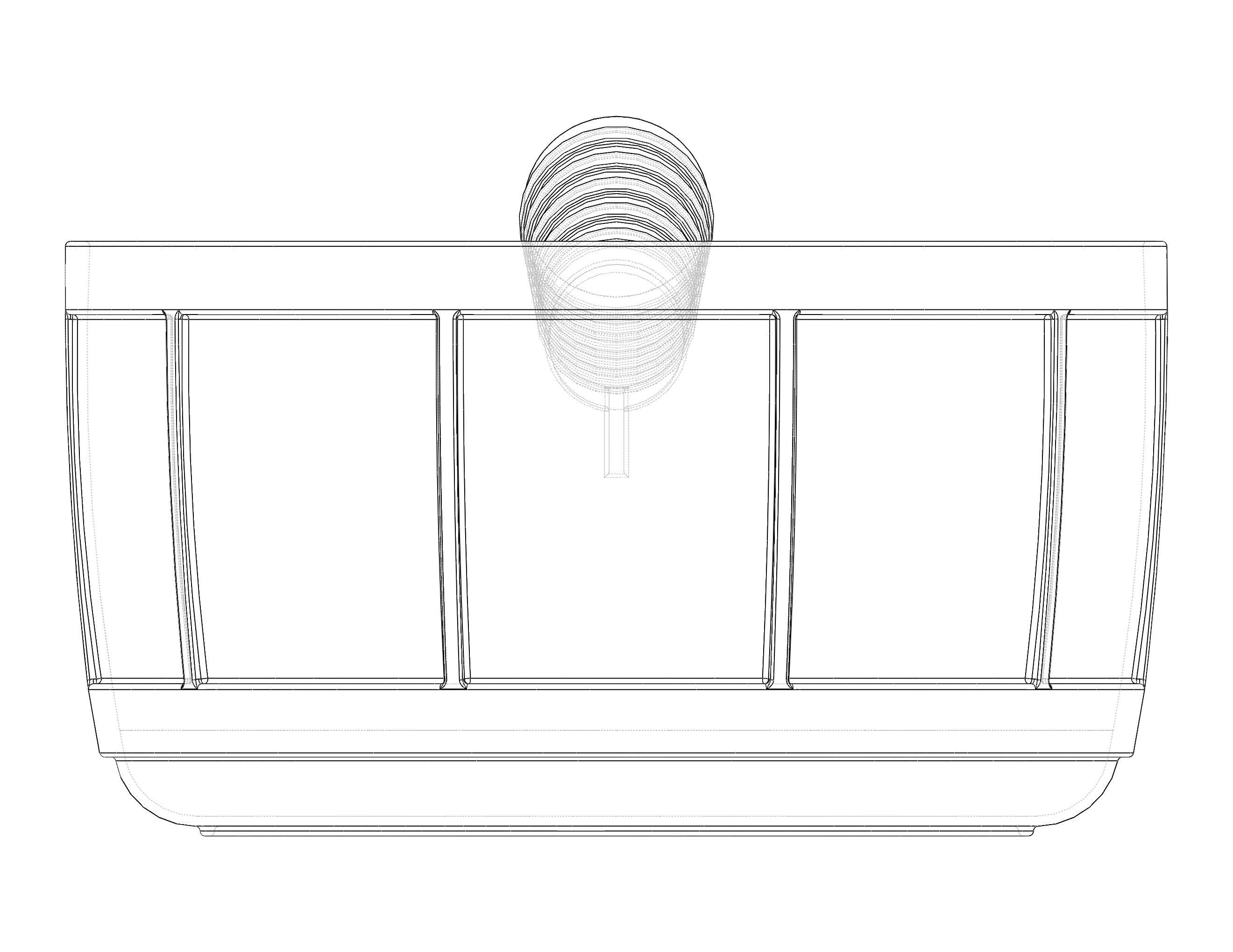 Plastic Round Dipper 1L 3D print model_31