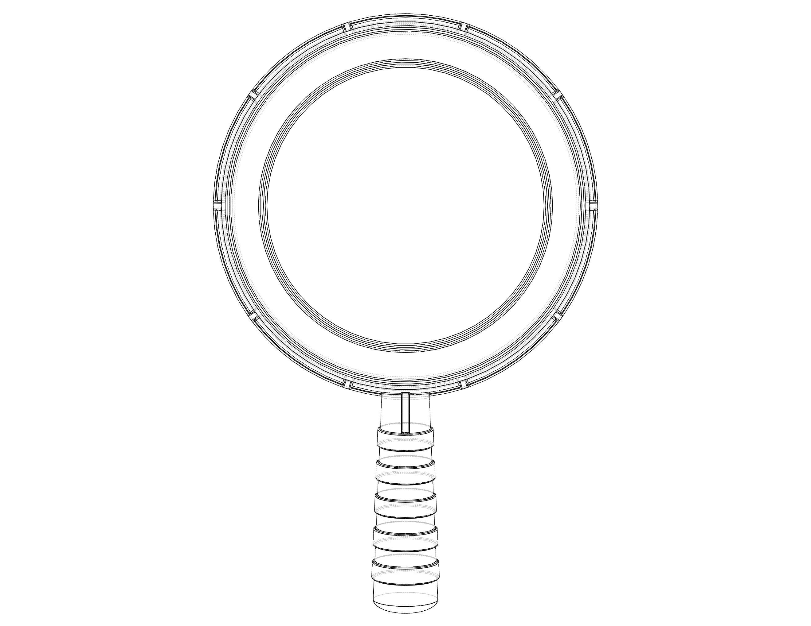 Plastic Round Dipper 1L 3D print model_39