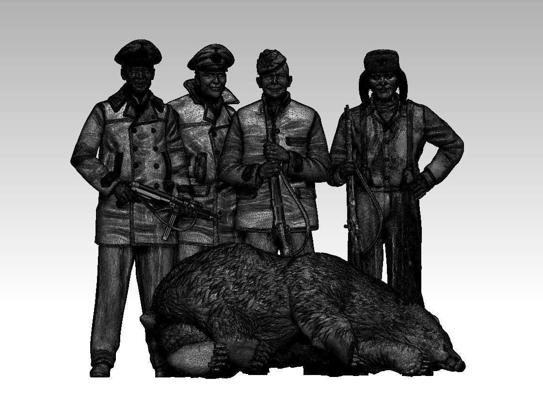 GERMAN sailors and polar bear 3D print model_17