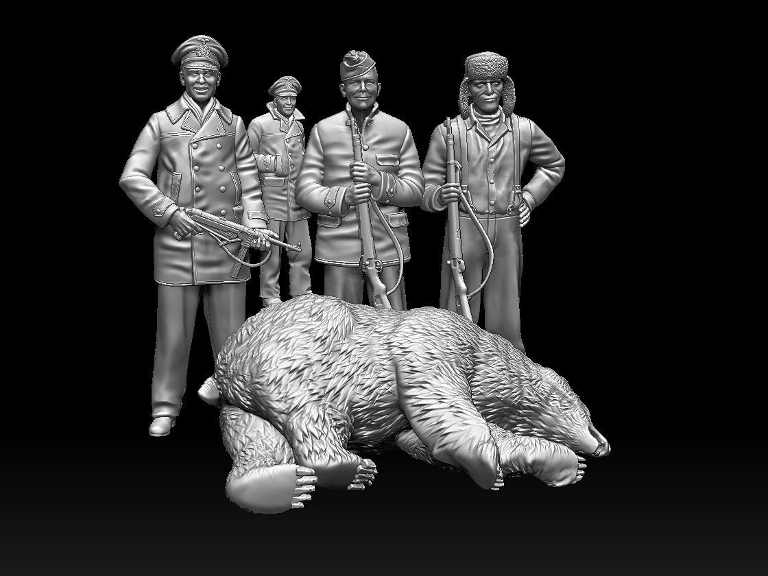 GERMAN sailors and polar bear 3D print model_13