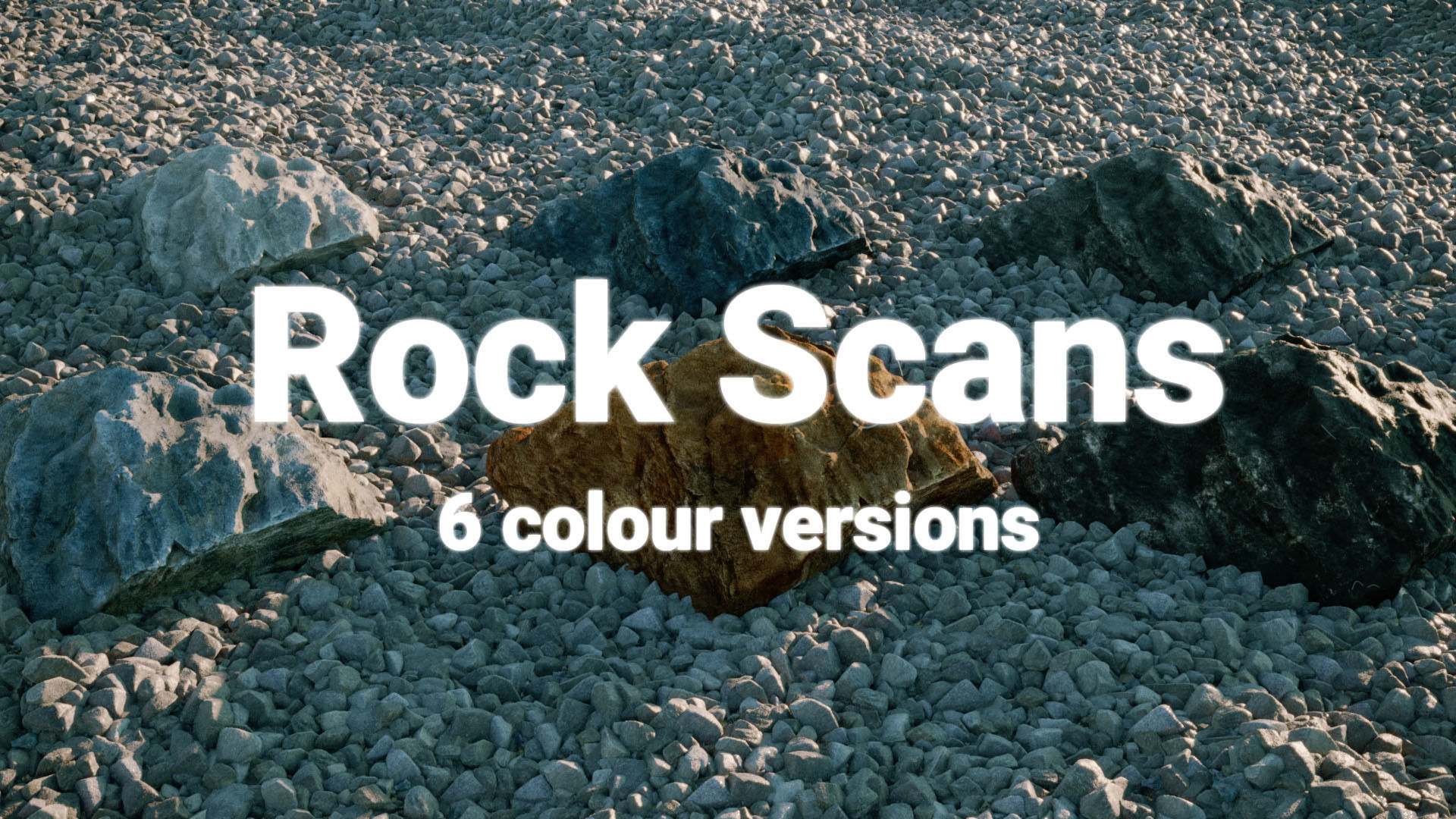 Environment Kit Mossy Stones and Big Rocks 3D Model Collection_23