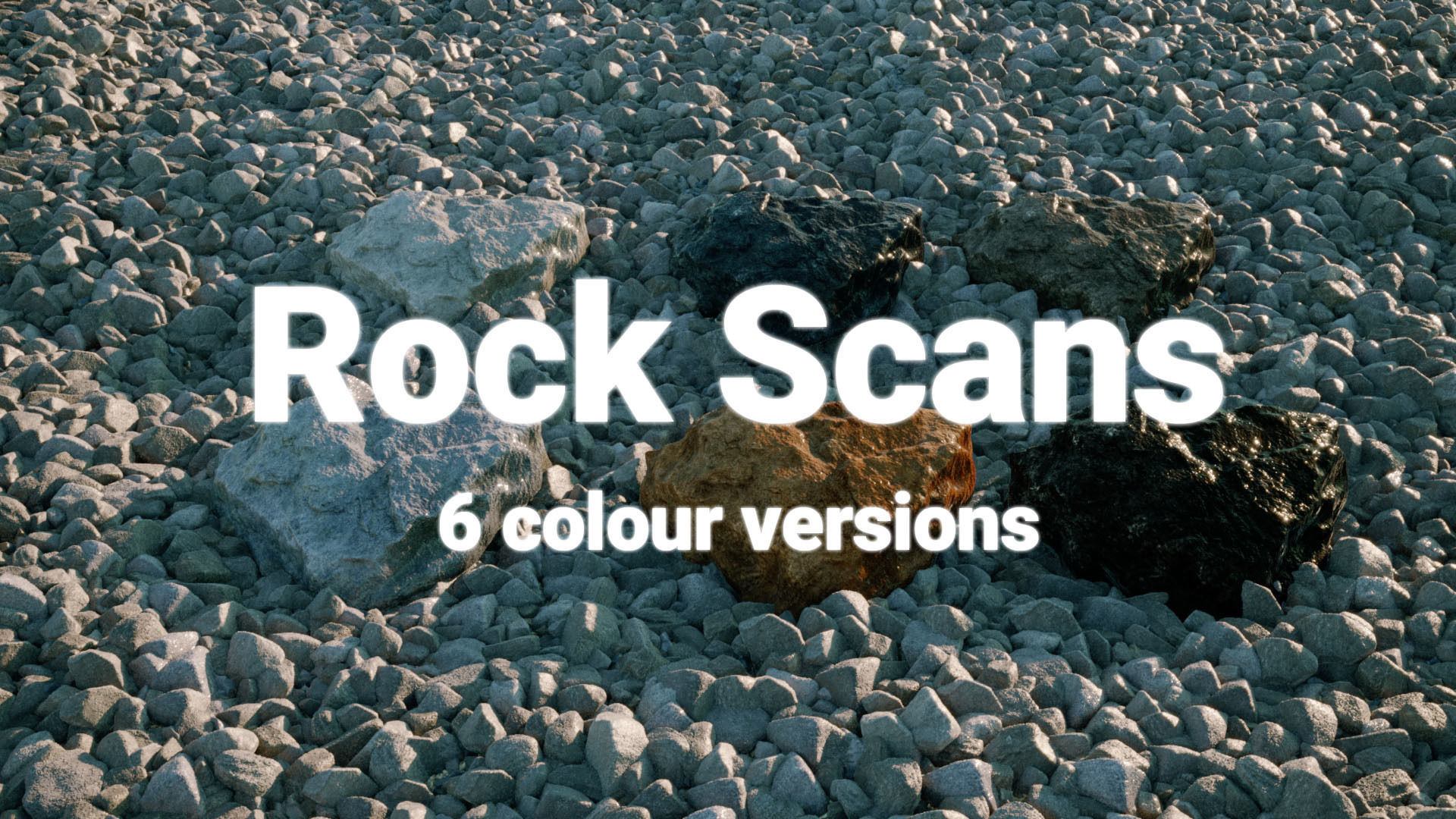 Environment Kit Mossy Stones and Big Rocks 3D Model Collection_18