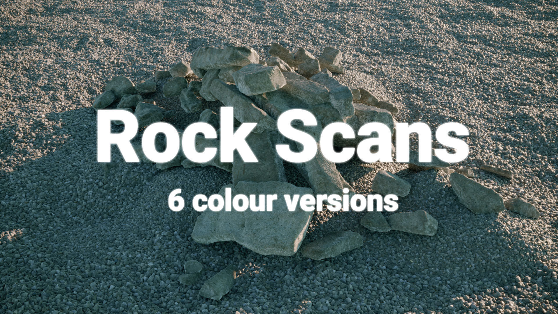 Animated Boy and Mossy Sharp Rocks 3D Model Collection_22