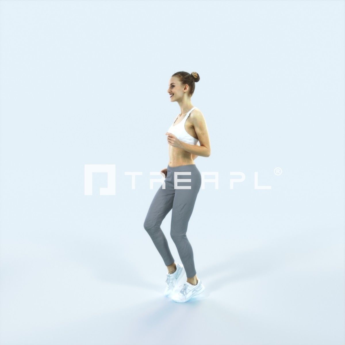 Animated Boy and Mossy Sharp Rocks 3D Model Collection_33