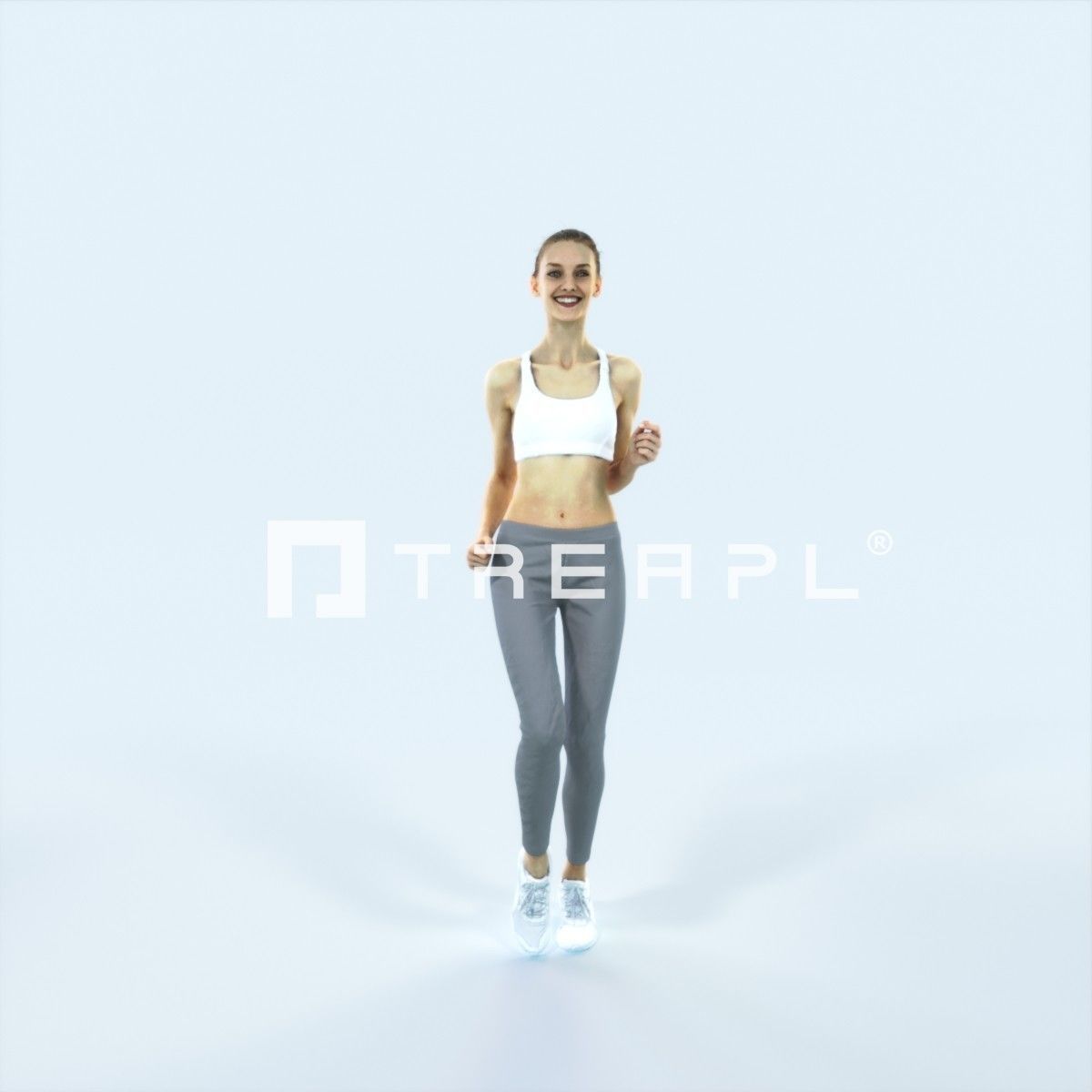 Animated Boy and Mossy Sharp Rocks 3D Model Collection_35