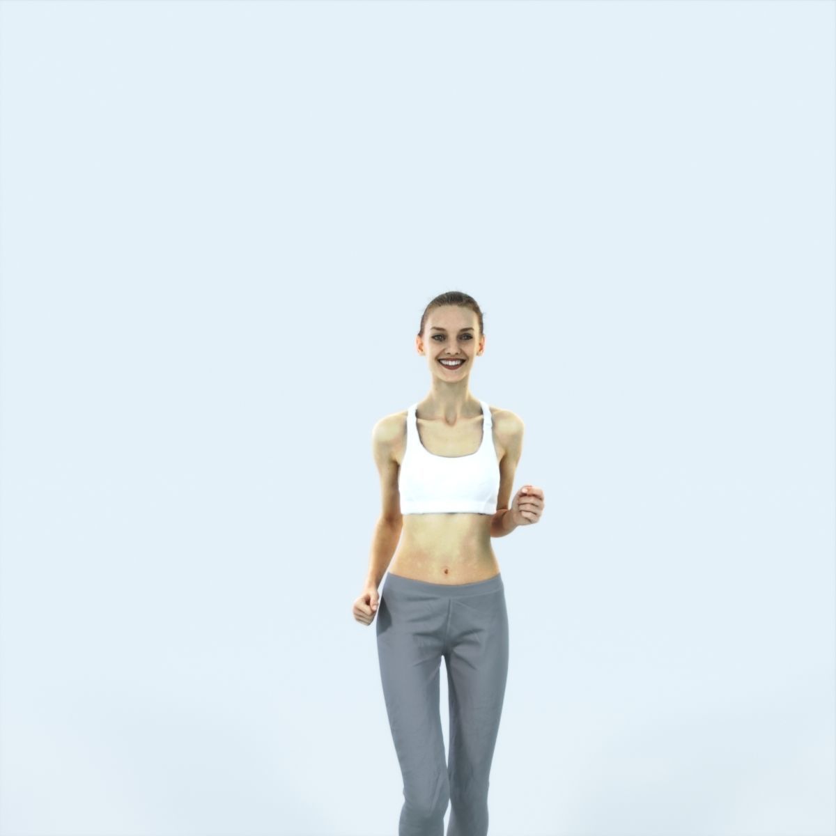 Animated Boy and Mossy Sharp Rocks 3D Model Collection_30