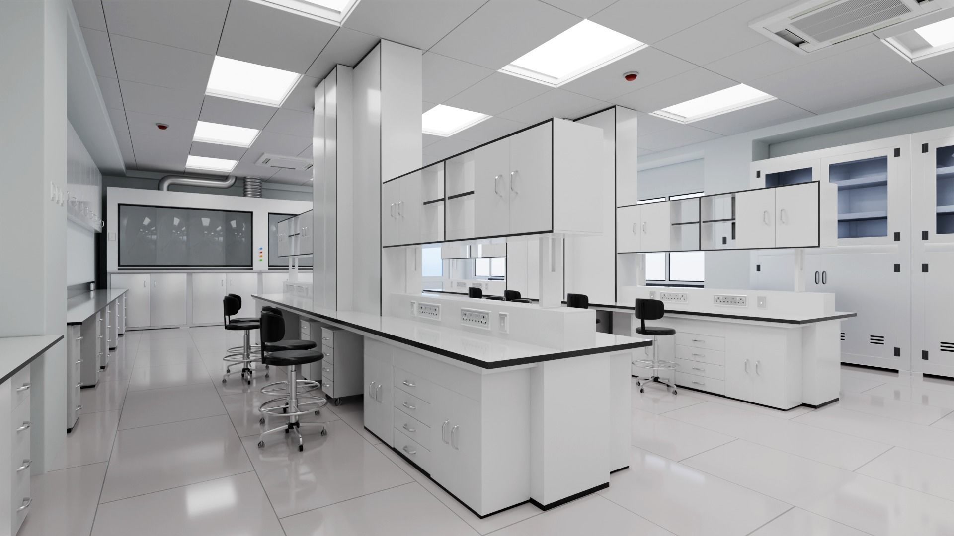 Science laboratory 3D 3D model_1
