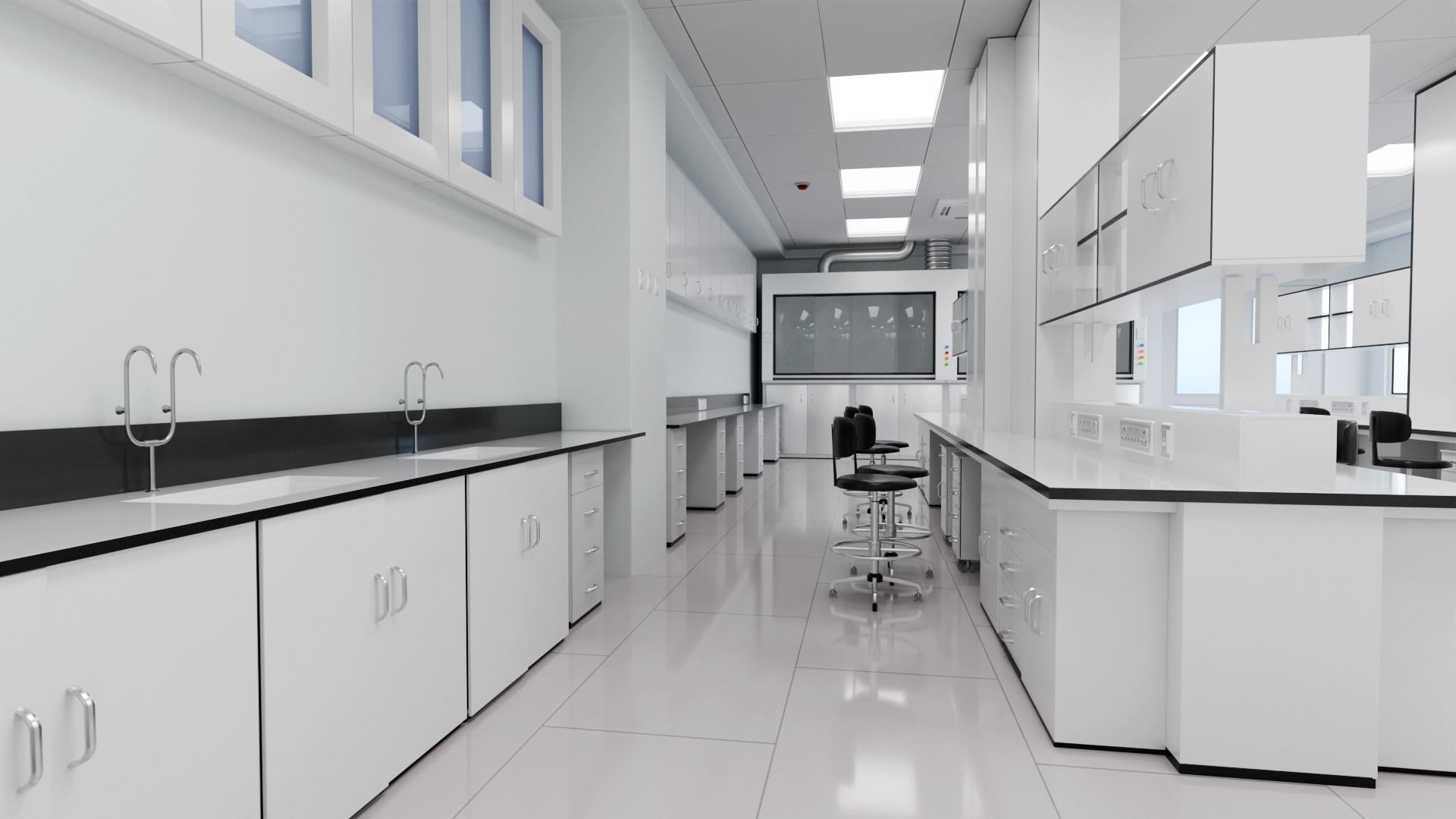 Science laboratory 3D 3D model_4