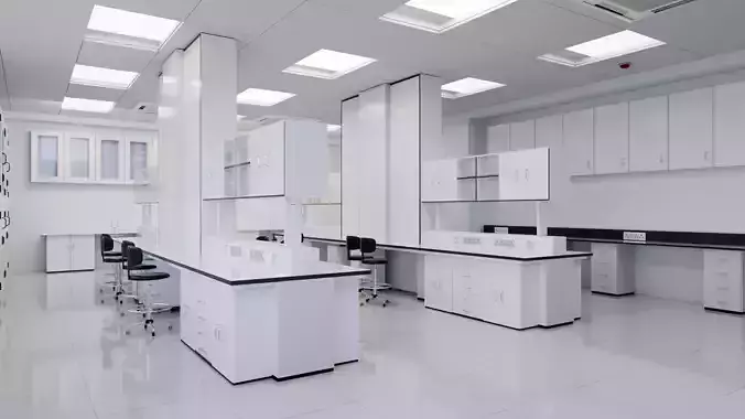 Science laboratory 3D 3D model