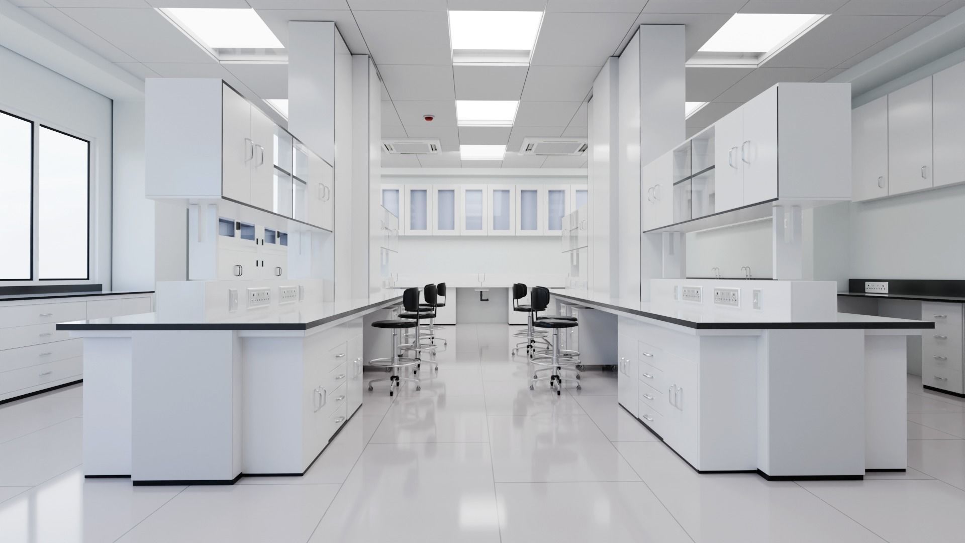 Science laboratory 3D 3D model_3
