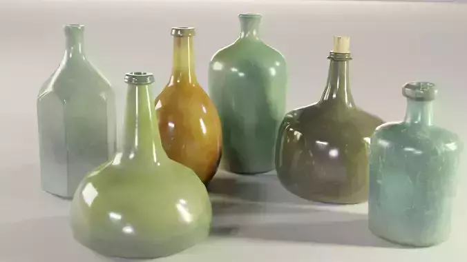Antique Glass Bottles