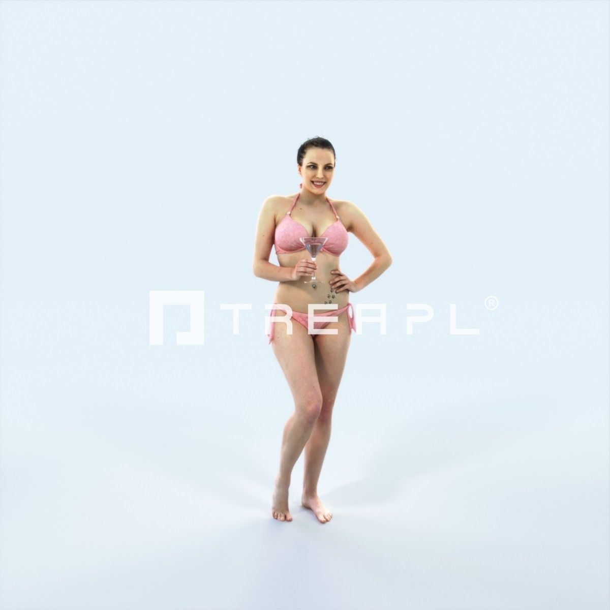 Animated Boy Boulders Pebbles and Moss Rocks Set 3D Model Collection_65