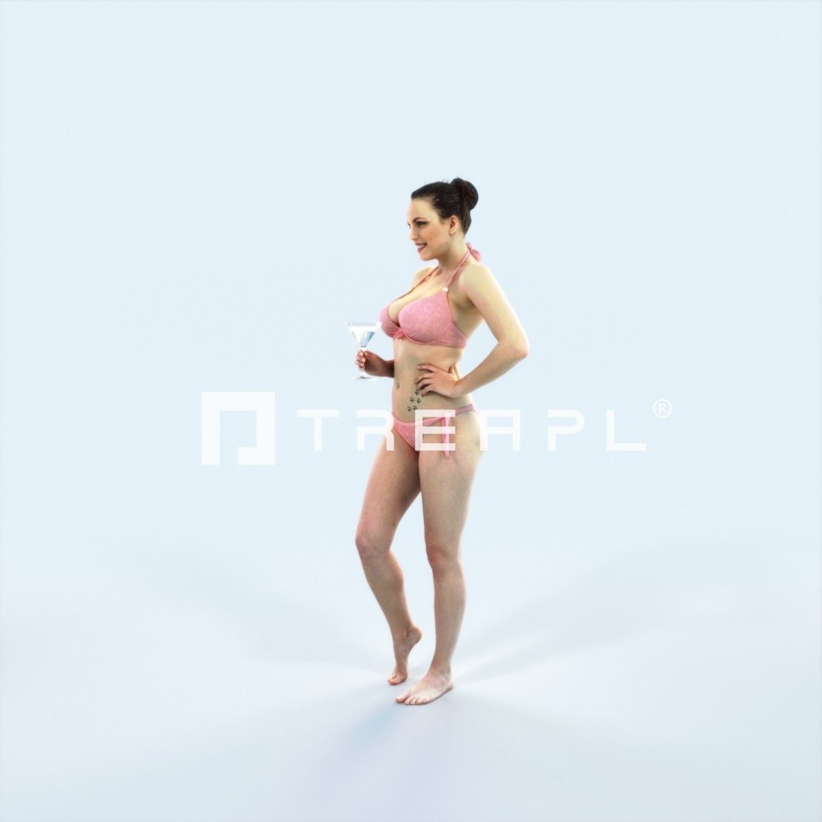 Animated Boy Boulders Pebbles and Moss Rocks Set 3D Model Collection_68