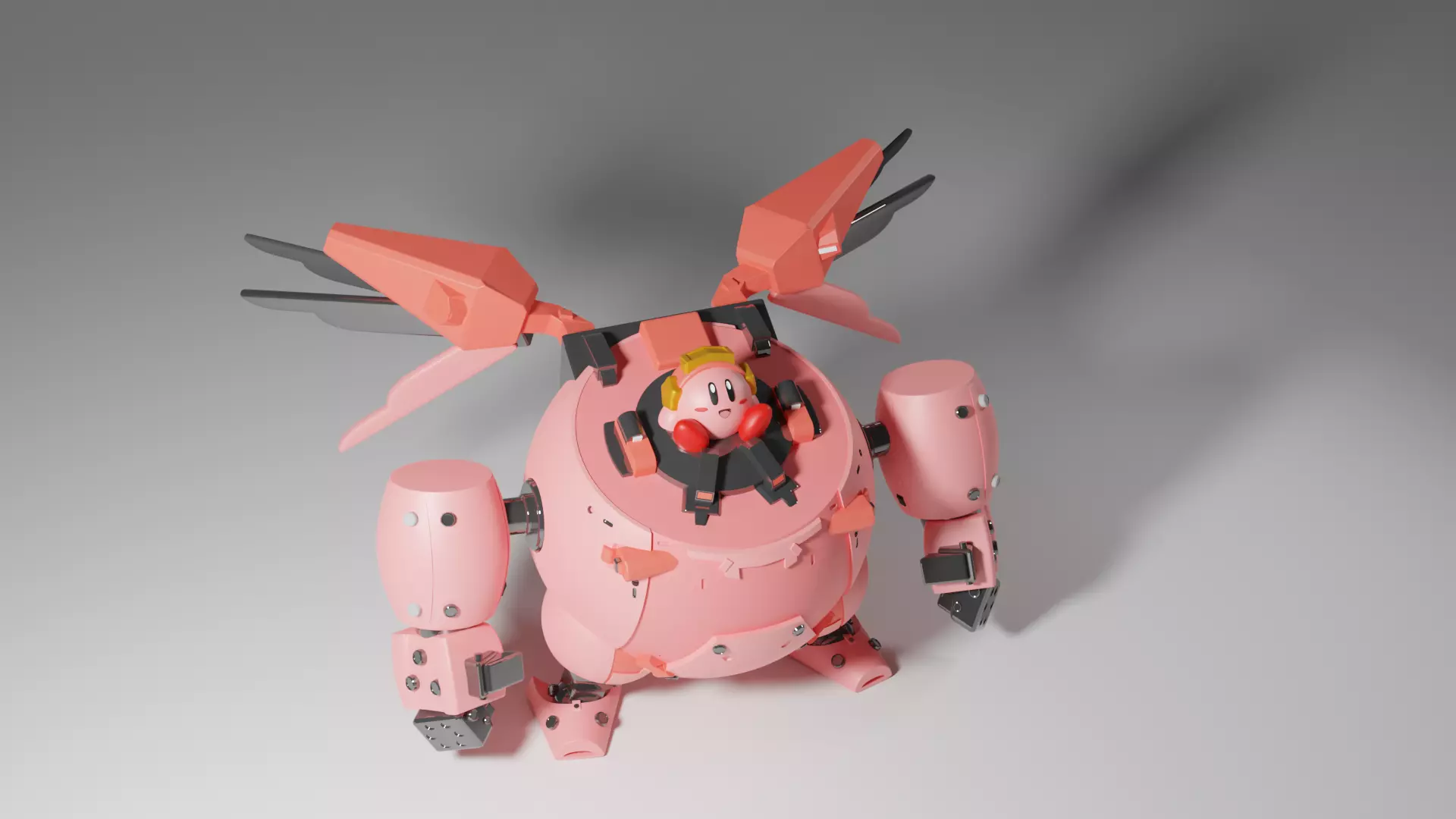 Cute mecha 3D print model_0