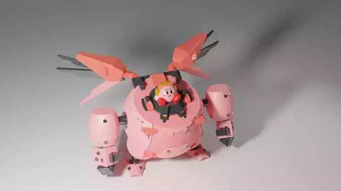 Cute mecha 3D print model