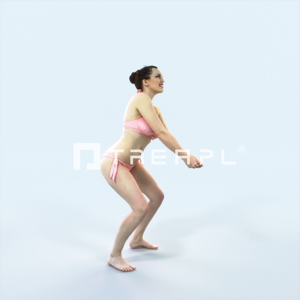 Boy and Big Sharp Moss Rocks 3D Model Collection_40