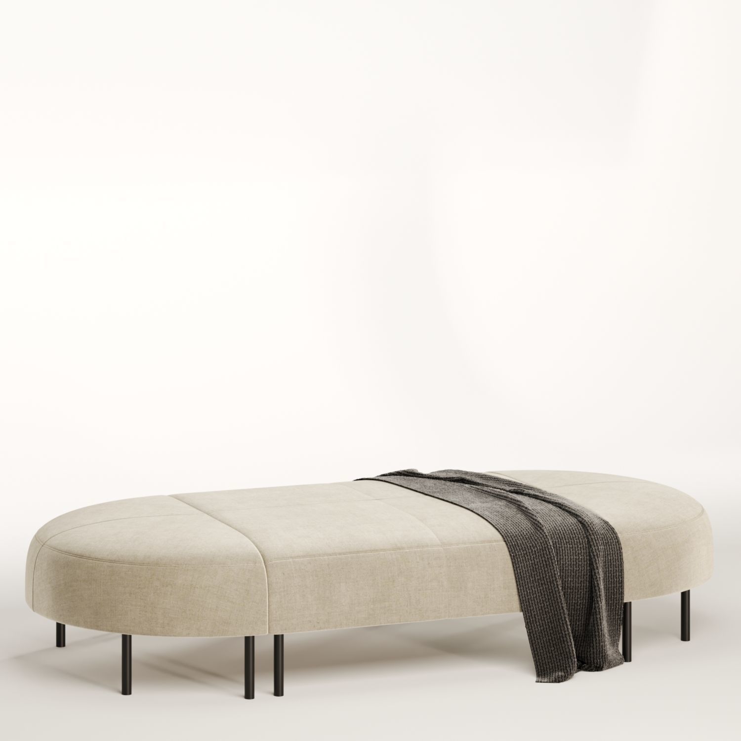 Bench VARIETY 8 seater 3D model_3