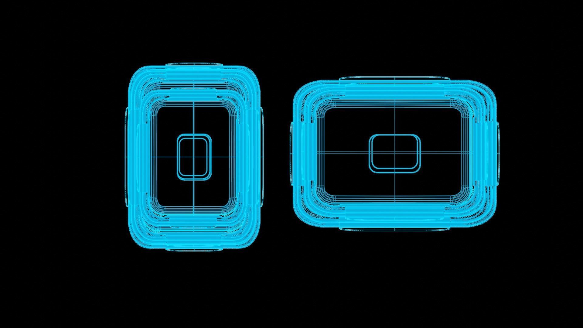 Food Storage Container Low-poly 3D model_6