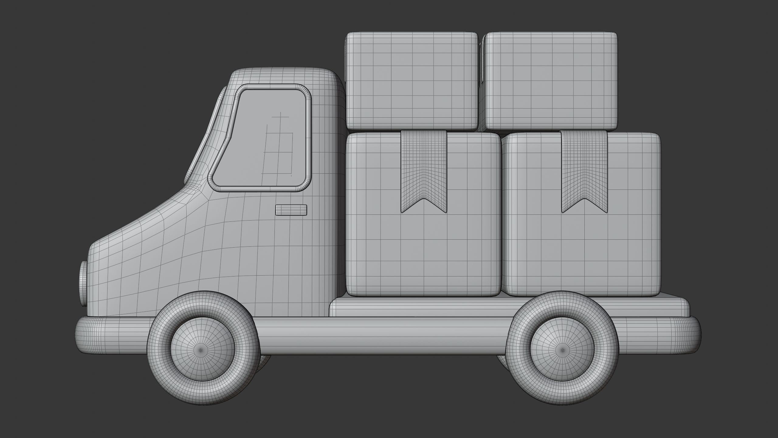 Delivery Truck 3D Icon 3D model_7