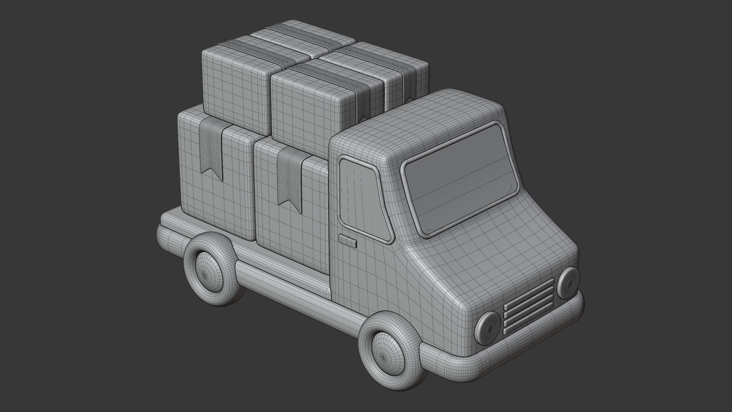 Delivery Truck 3D Icon 3D model_8