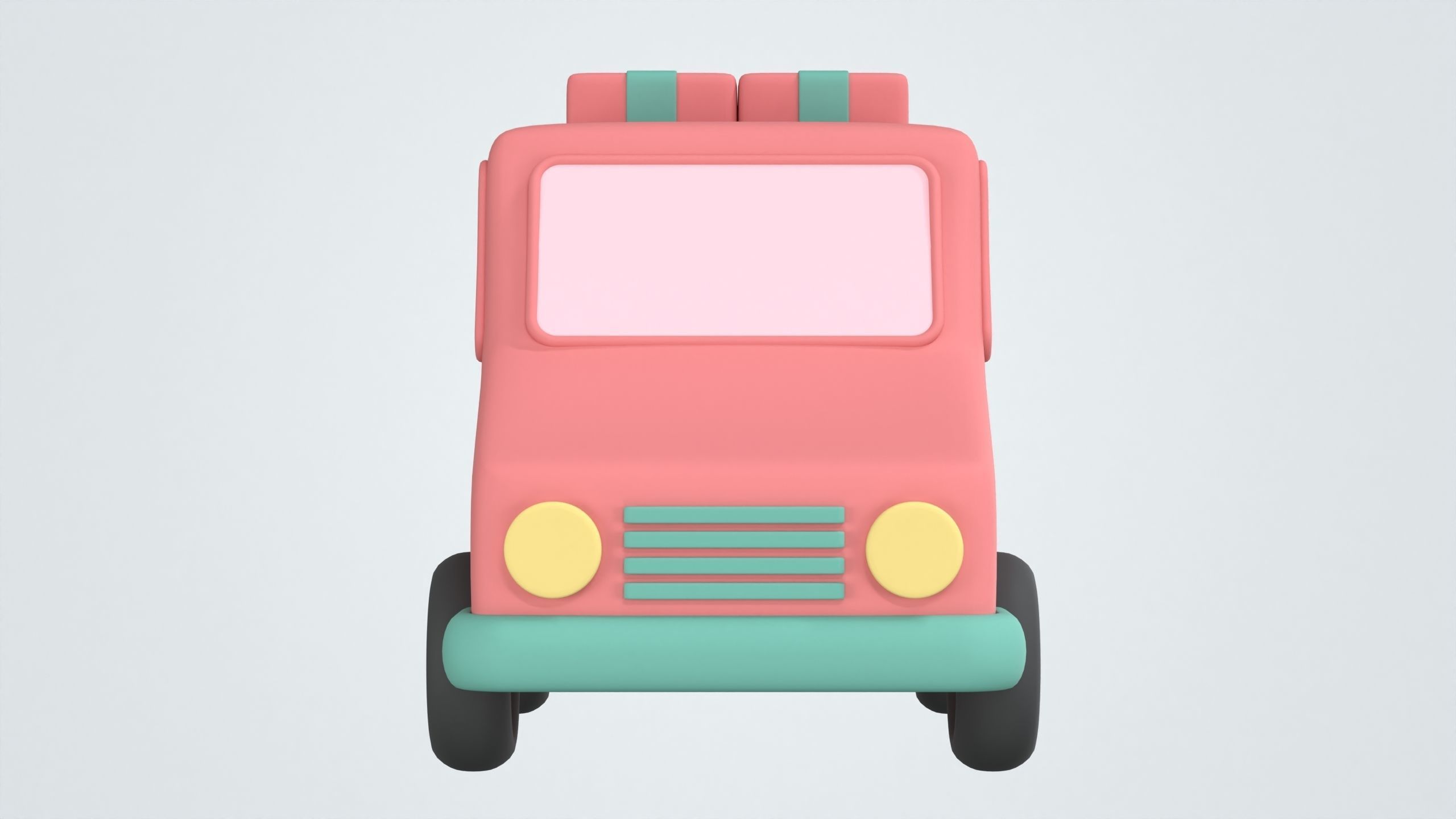 Delivery Truck 3D Icon 3D model_5