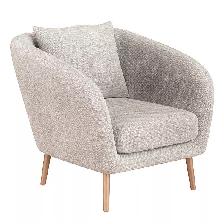 Hanna chair Low-poly 3D model